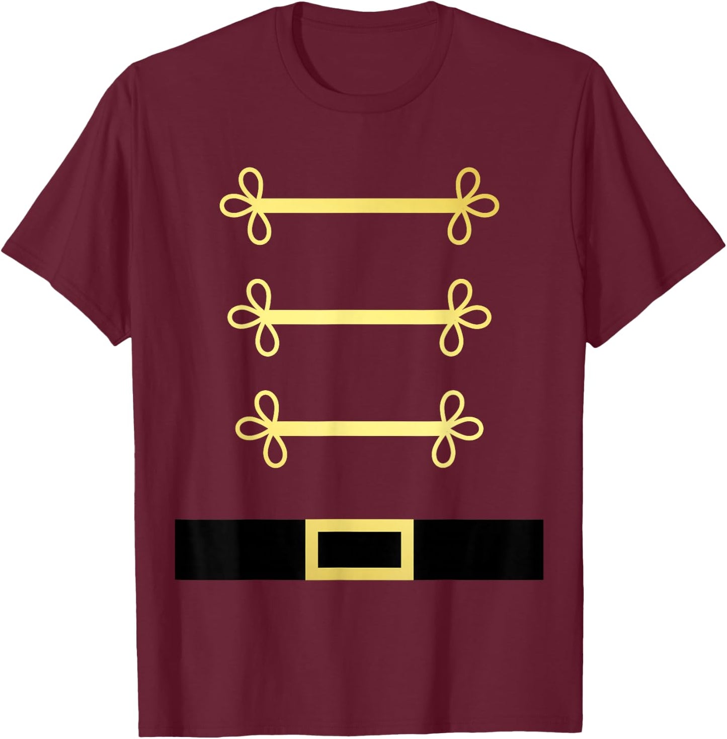 Toy Soldier Nutcracker Costume Uniform T-Shirt - T-Shirt | Maroon