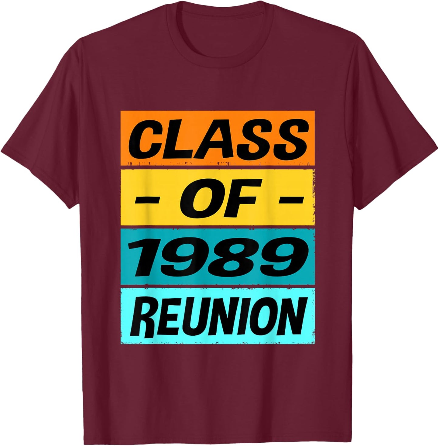 Retro Class of 1989 Shirt Reunion Shirt Group Class of 89 T-Shirt - T-Shirt | Maroon