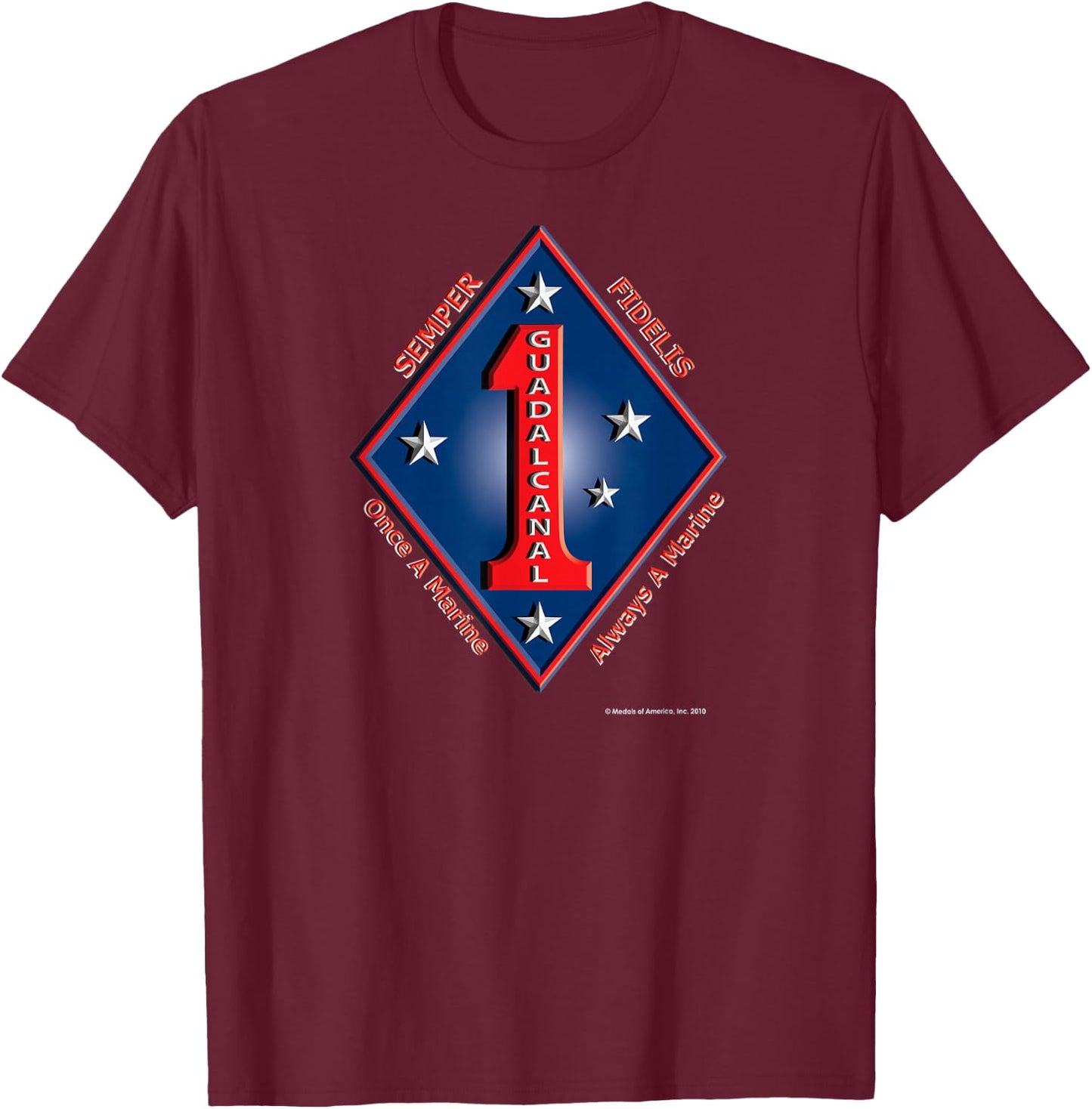 Navy One Day, Navy Always T-Shirt - T-Shirt | Maroon