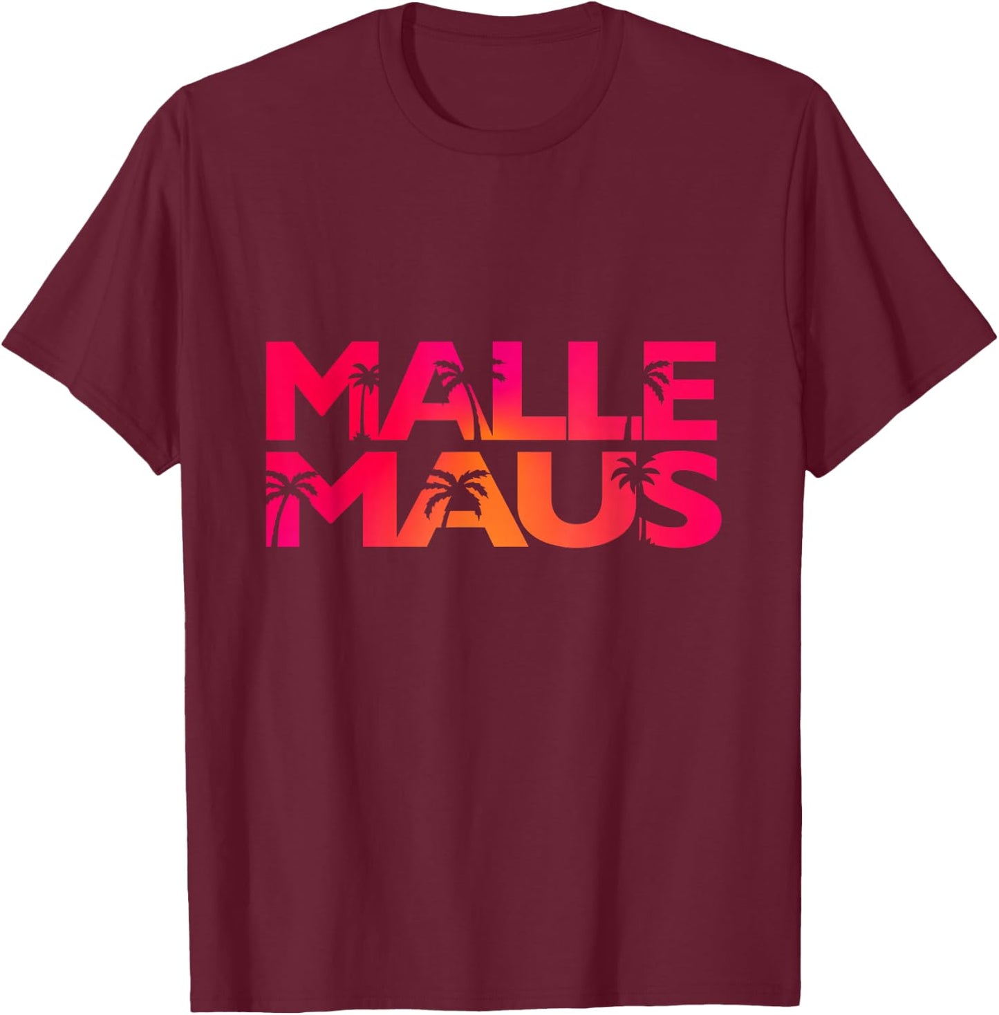 Malle Maus - Mallorca Party Outfit Junggesellinnenabschied T-Shirt - T-Shirt | Maroon