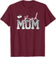 Band Mom Leopard Print for Mother with Band Kids T-Shirt - T-Shirt | Maroon
