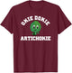 Okie Dokie Artichokie: Whimsical Foodie T-Shirt - T-Shirt | Maroon