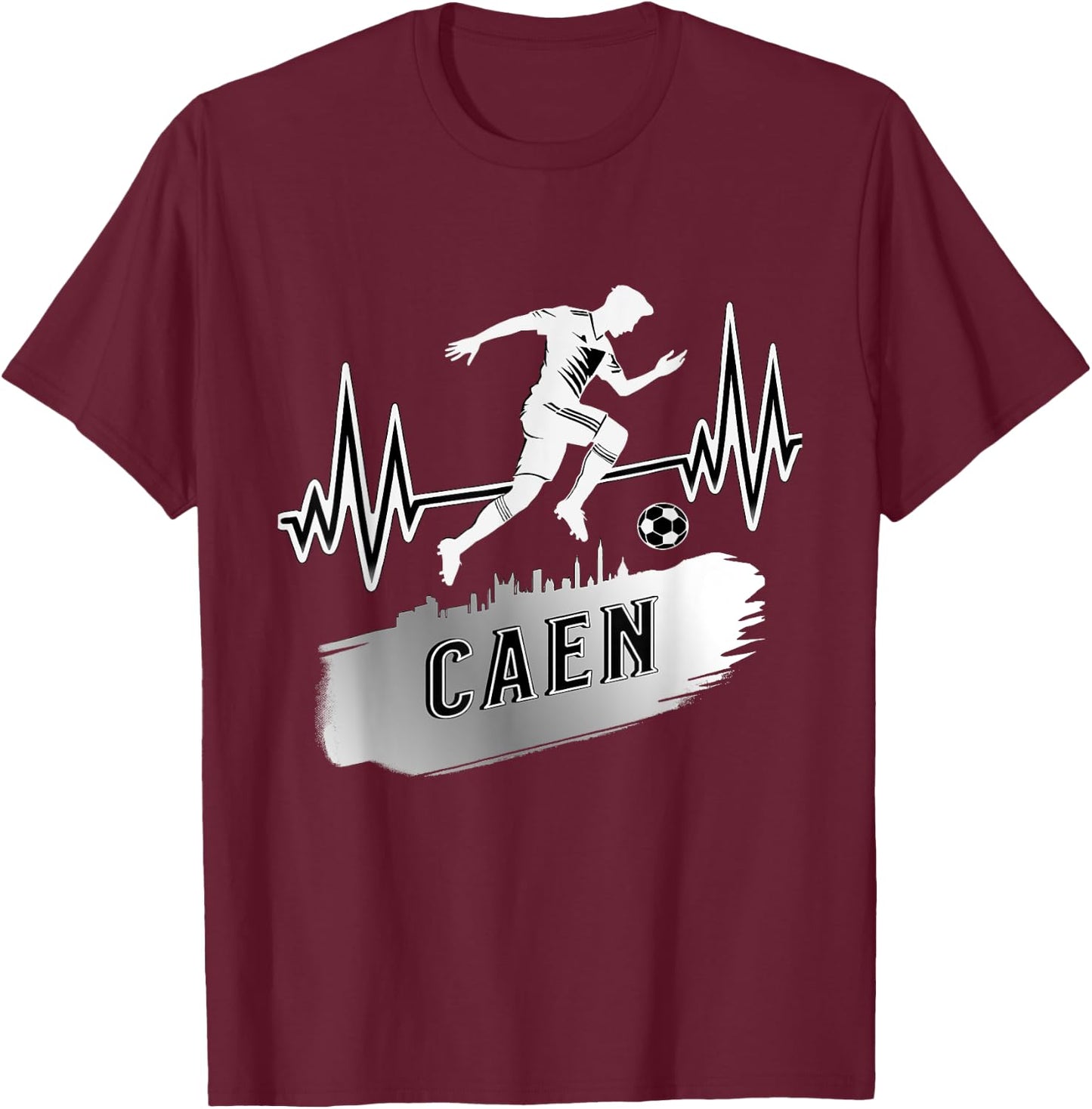 Gift Supporter Caen Foot Caennais T-Shirt - T-Shirt | Maroon
