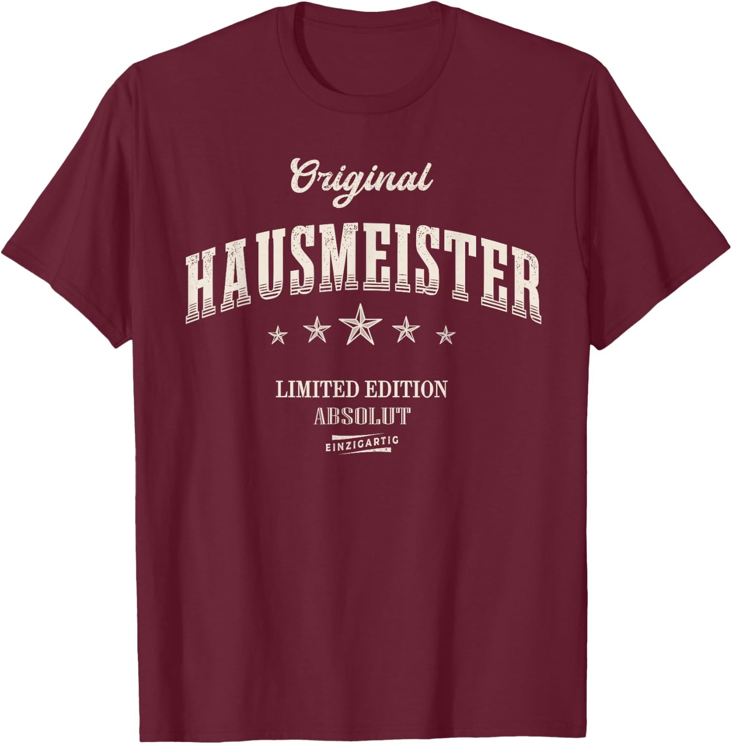 Hausmeister Limited Edition T-Shirt - T-Shirt | Maroon