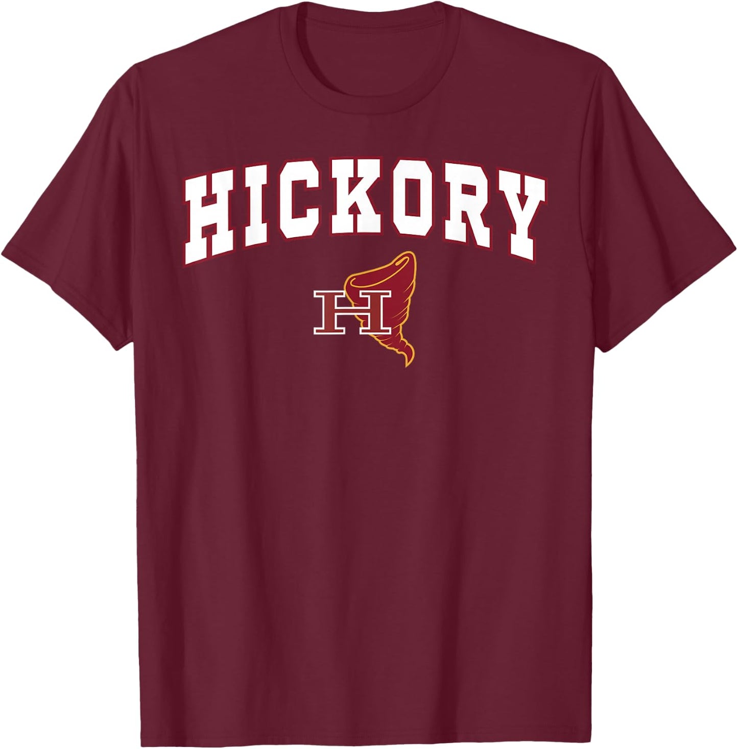 Hickory High School Red Tornadoes T-Shirt - T-Shirt | Maroon