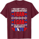 You Can't Spell American Without I Can Or Republican Rats T-Shirt - T-Shirt | Maroon