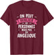 Woman Humor Personalized Gift BFF Name Angelique , Black, Female X-Small T-Shirt - T-Shirt | Maroon