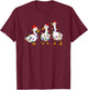 Christmas Duck Merry Christmas T-Shirt - T-Shirt | Maroon