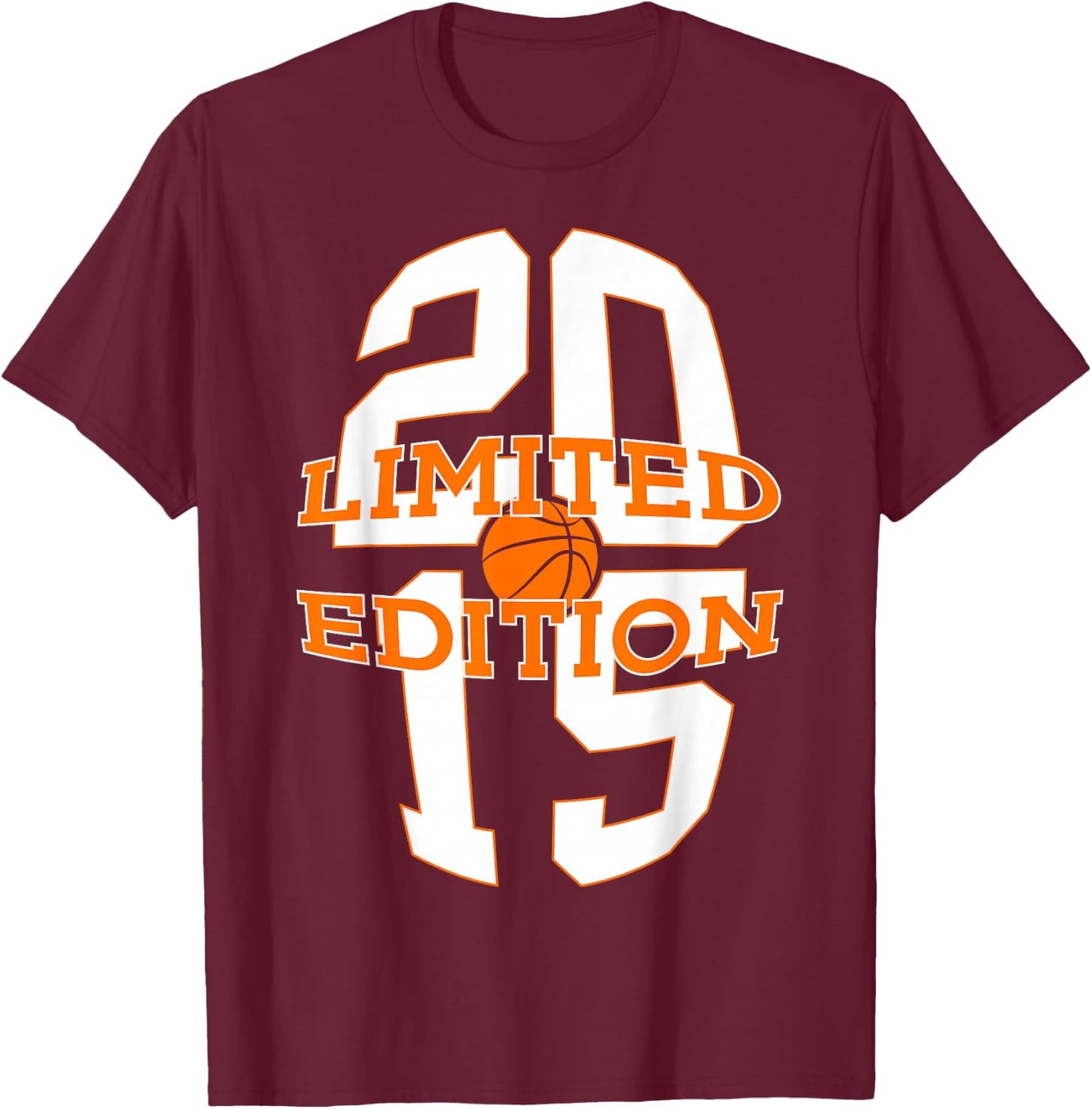 Ballon de Basket 11 Ans édition limitée 2015 11e Anniversaire T-Shirt - T-Shirt | Maroon