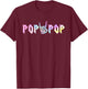 Pop Pop of The Bad Two The Bone Birthday Matching Tie Dye T-Shirt - T-Shirt | Maroon