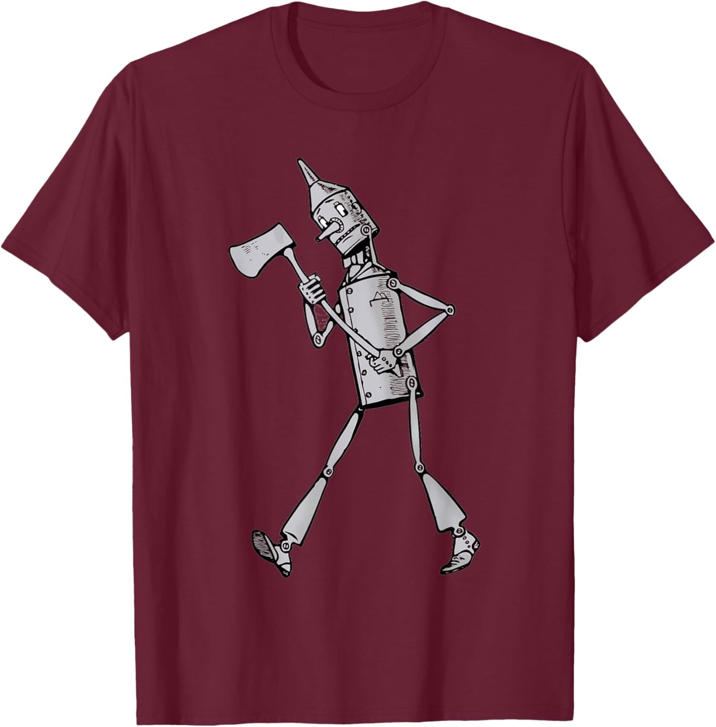 Retro Tin Man Shirt - The Wizard Of OZ T Shirt T-Shirt - T-Shirt | Maroon