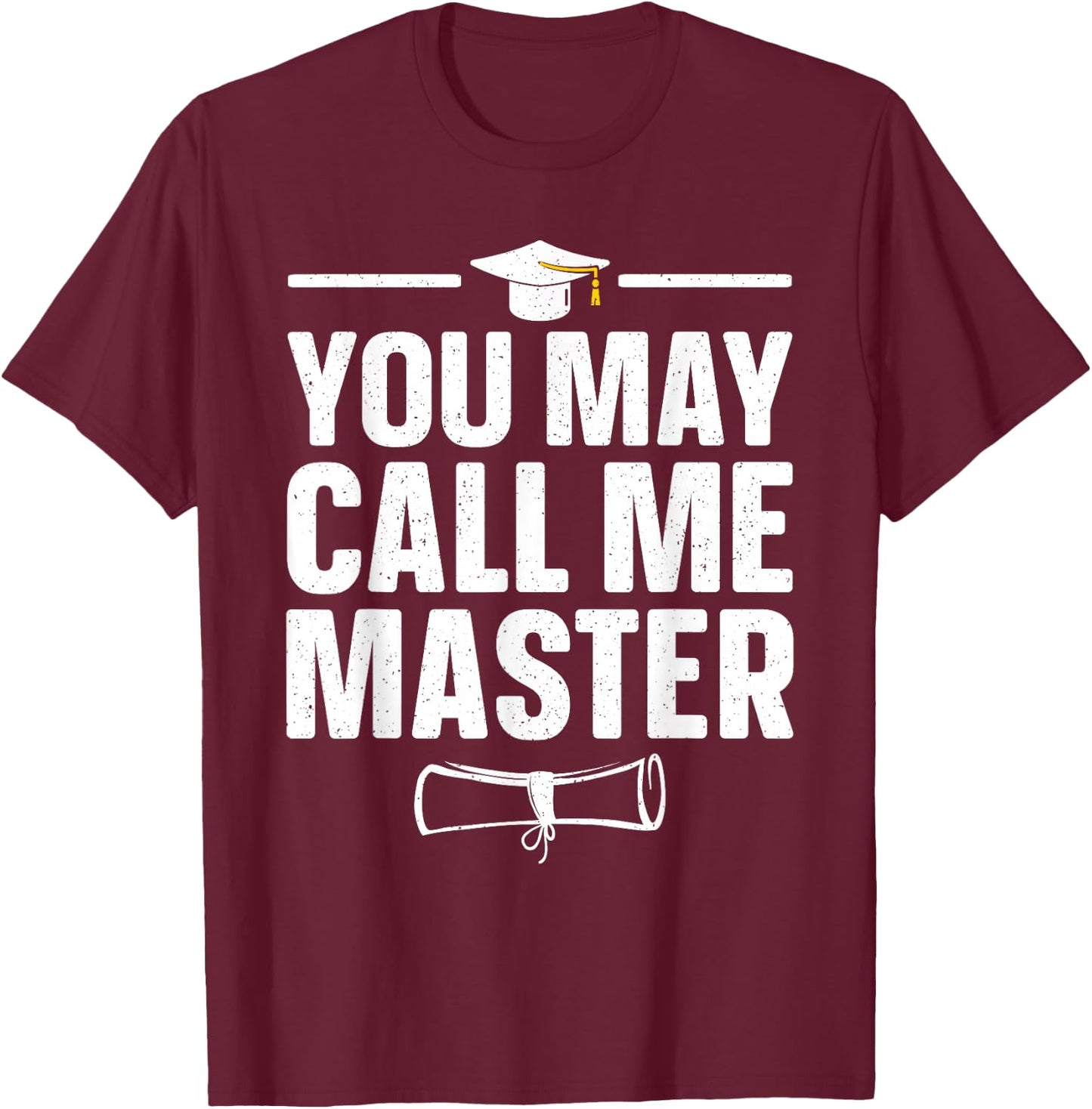 Masters Degree Graduation Art Women Masters Degree T-Shirt - T-Shirt | Maroon