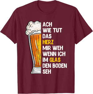 Funny Beer Saying for Beer Drinkers Bavaria , black T-Shirt - T-Shirt | Maroon