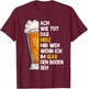 Funny Beer Saying for Beer Drinkers Bavaria , black T-Shirt - T-Shirt | Maroon
