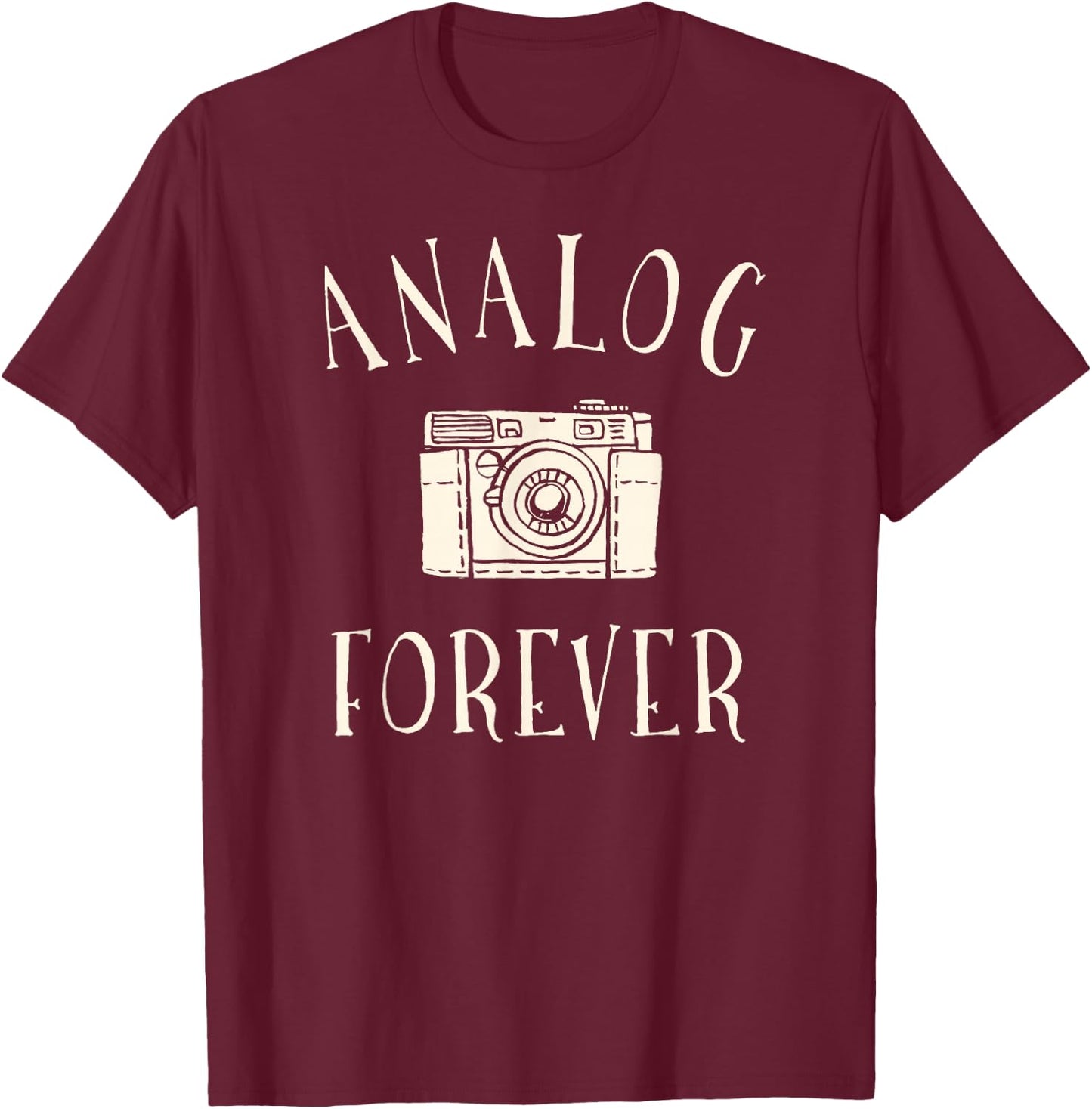 Photographie de Film analogique Forever T-Shirt - T-Shirt | Maroon