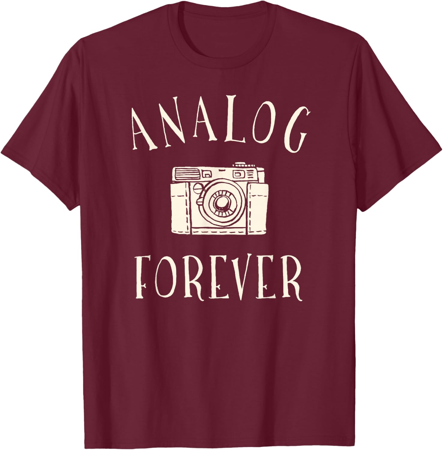 Photographie de Film analogique Forever T-Shirt - T-Shirt | Maroon