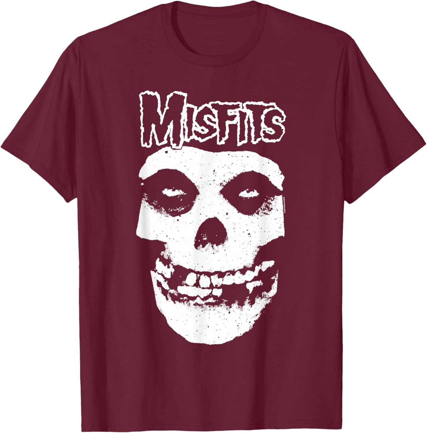 Misfits - Misfit Skull Logo , black T-Shirt - T-Shirt | Maroon
