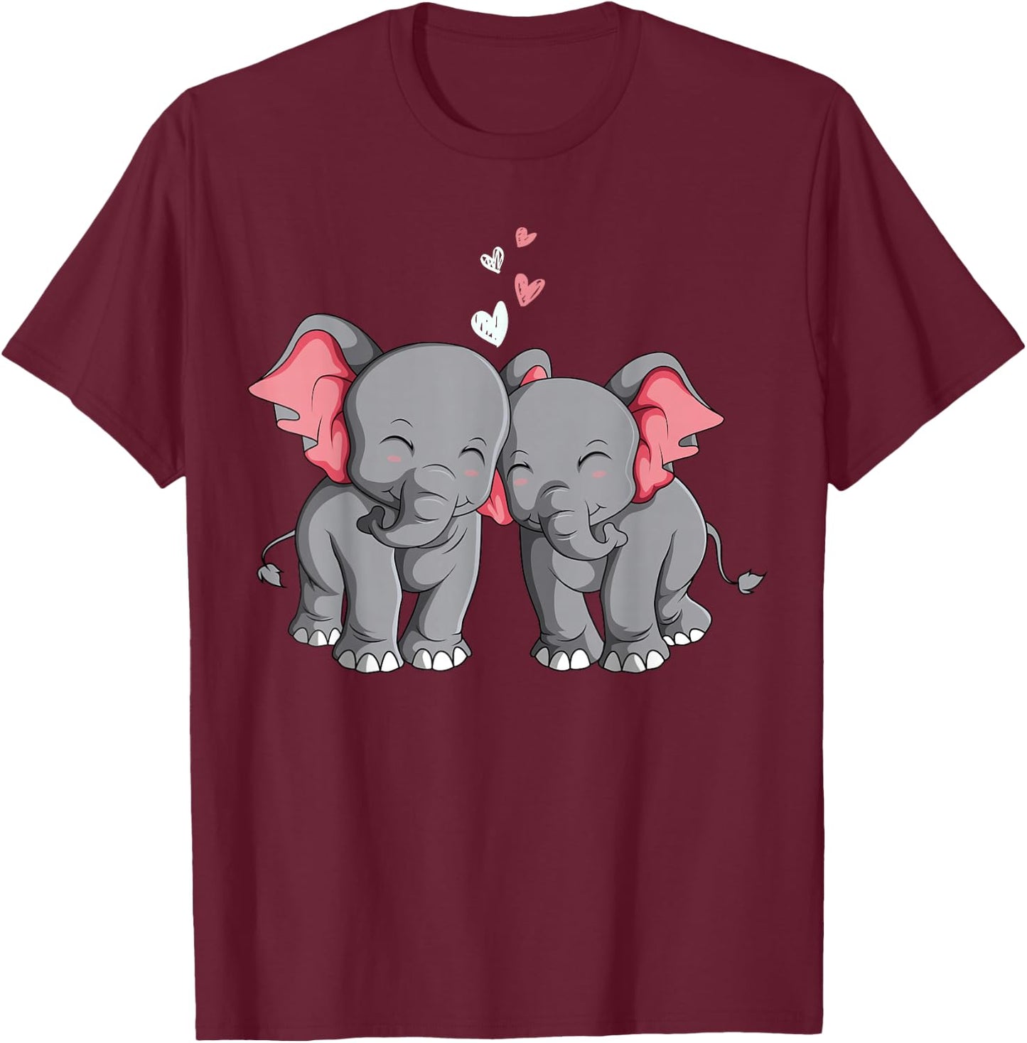 Elefant Mädchen Damen Kinder T-Shirt - T-Shirt | Maroon