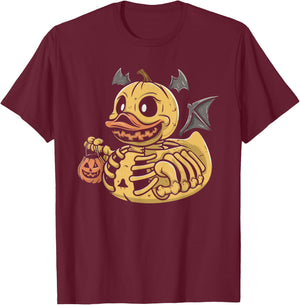 Rubber Duck Skeleton Rubber Duckie Costume Party T-Shirt - T-Shirt | Maroon