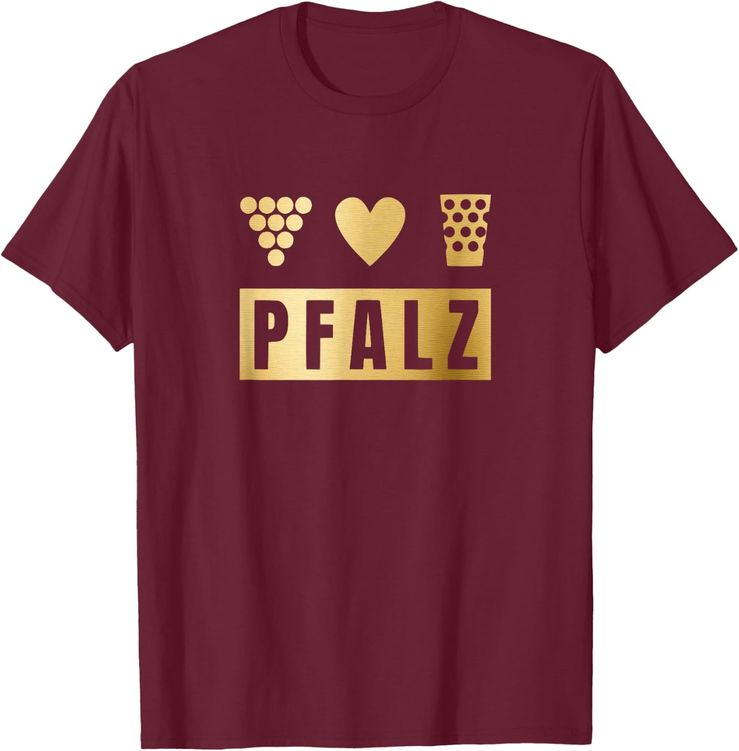 Pfälzer Pälzer Wurstmarkt Weinfest Rheinland Pfalz Outfit T-Shirt - T-Shirt | Maroon