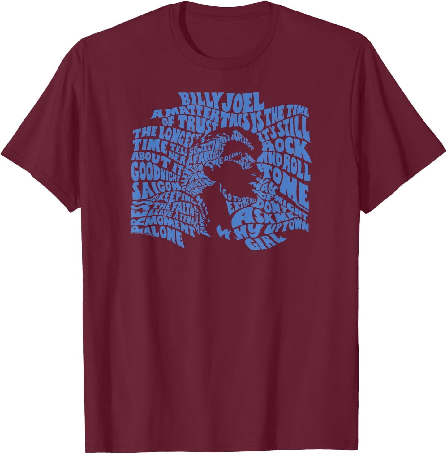 Billy Joel - All The Songs T-Shirt - T-Shirt | Maroon