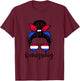 Koningsdag Niederlande Cute Girl Mom Kings Day Amsterdam T-Shirt - T-Shirt | Maroon