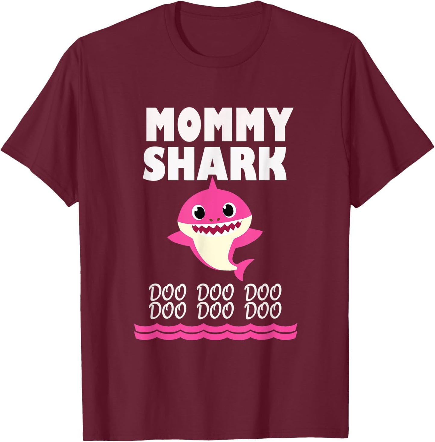 Funny Mommy shark Gift mother T-Shirt - T-Shirt | Maroon