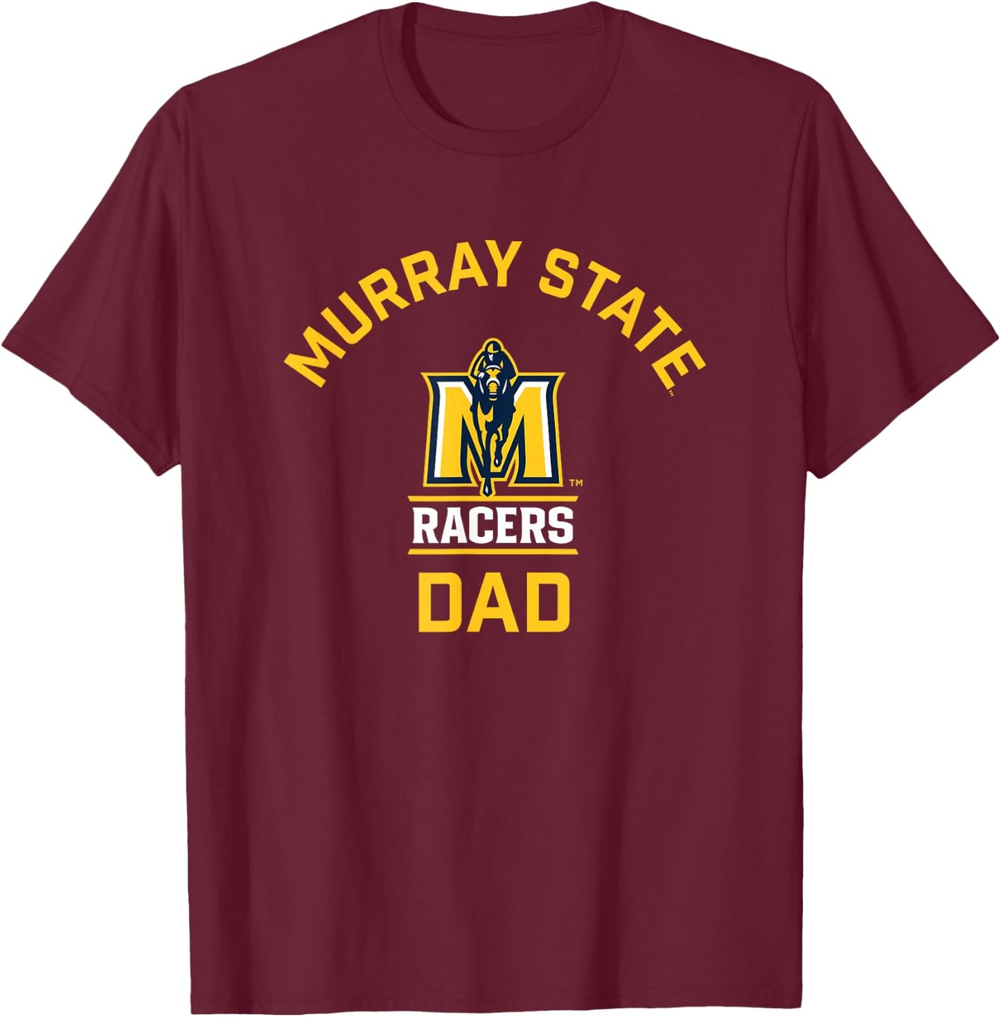 Murray State University Racers Arched Dad T-Shirt - T-Shirt | Maroon