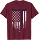 USA Flag Bat Nick Sogard Boston Baseball MLBPA T-Shirt - T-Shirt | Maroon