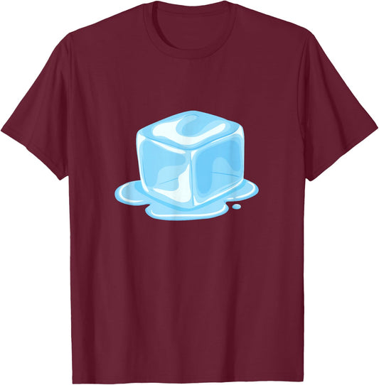 Süßer geschmolzener Eiswürfel, Geschenk T-Shirt - T-Shirt | Maroon