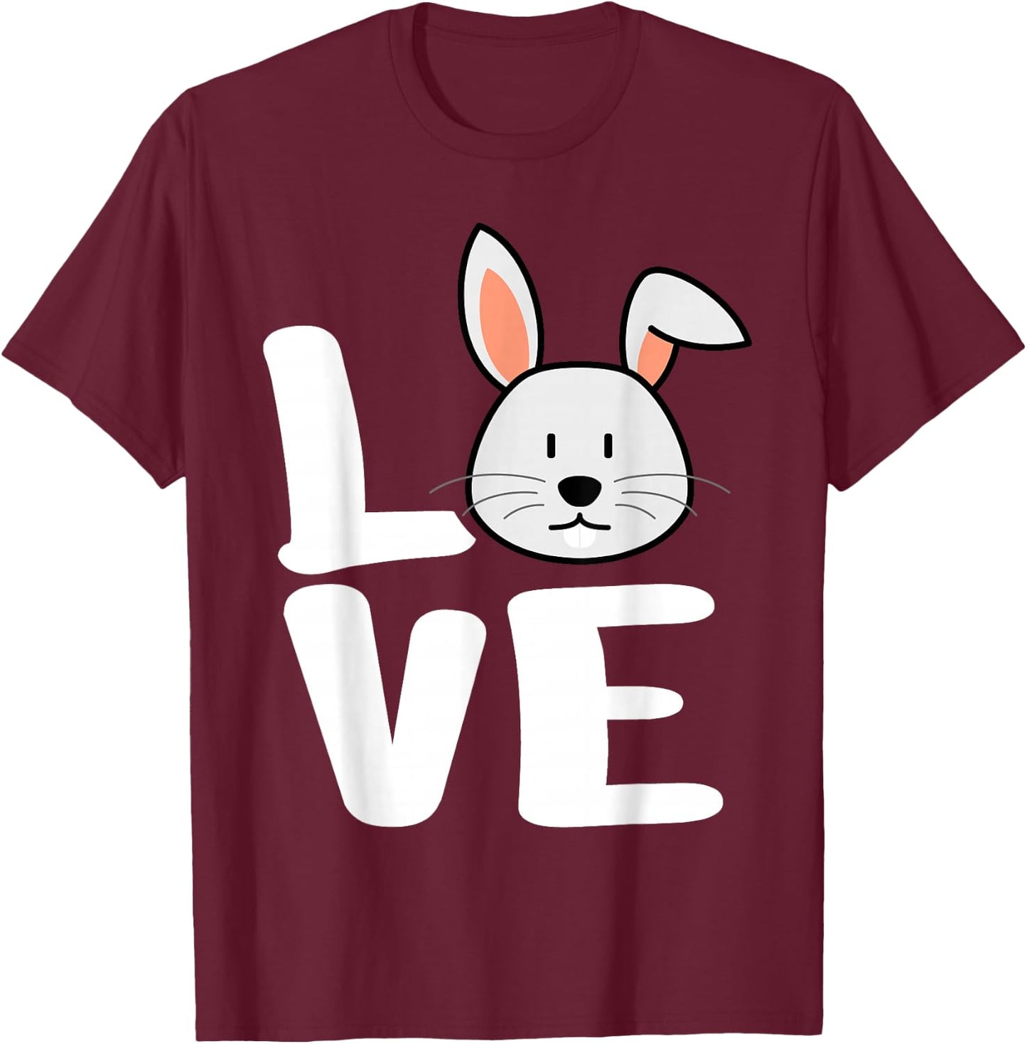 LOVE Rabbits Shirt | Bunny Lover Shirt | Cool Rabbit T-Shirt - T-Shirt | Maroon