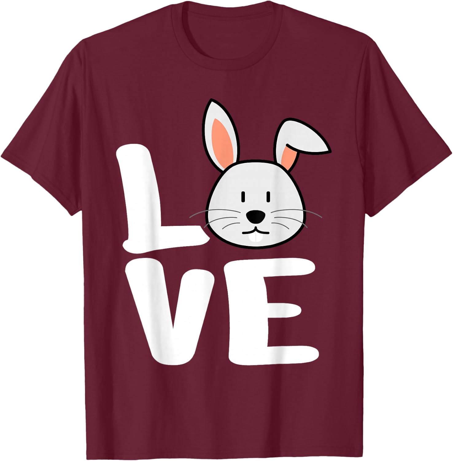 LOVE Rabbits Shirt | Bunny Lover Shirt | Cool Rabbit T-Shirt - T-Shirt | Maroon