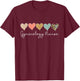 Gynecology Nurse Leopard Heart, valentine's Day Nursing T-Shirt - T-Shirt | Maroon