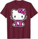 Hello Kitty Official Pixel Shirt T-Shirt - T-Shirt | Maroon