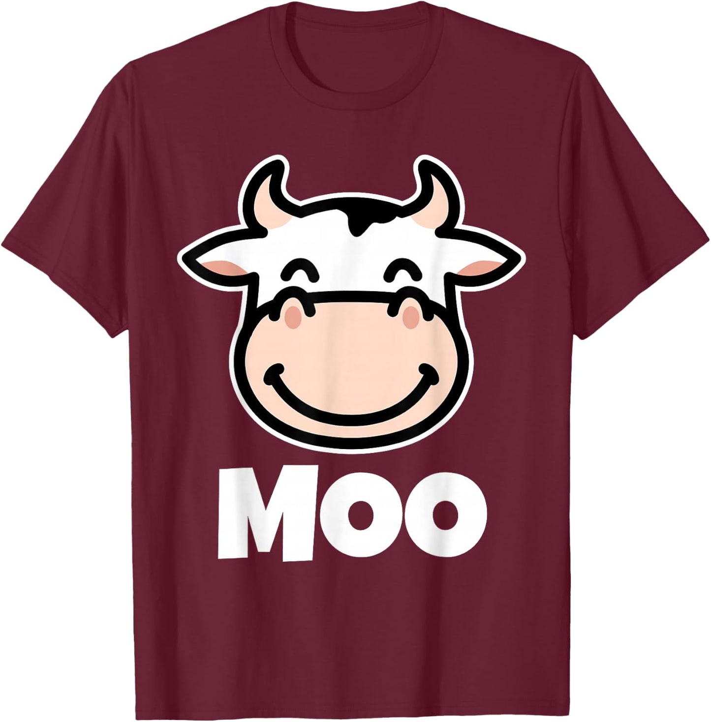 MOO Cows Shirt | Kuhliebhaber Shirt | Kinder Kuh T-Shirt - T-Shirt | Maroon