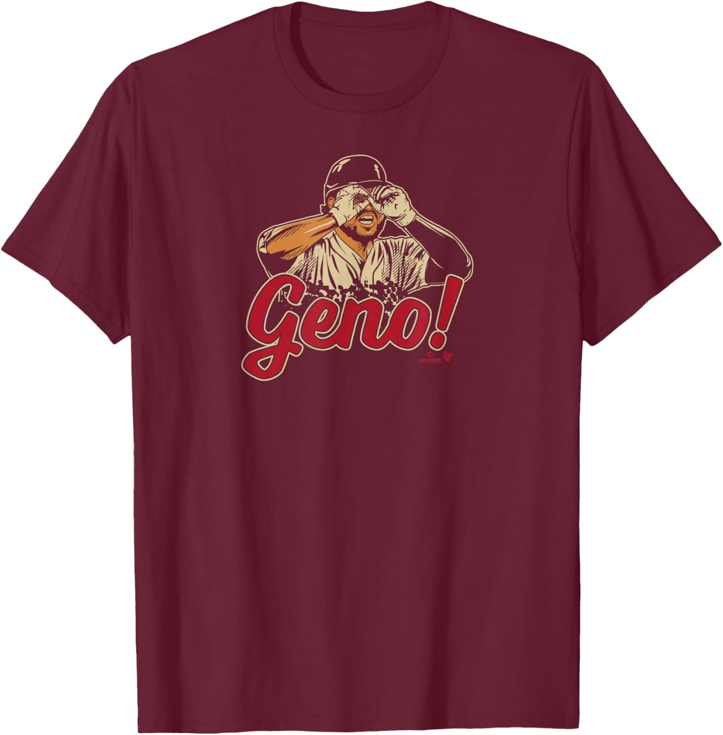 Eugenio Suarez - Geno Goggles - Arizona Baseball T-Shirt - T-Shirt | Maroon