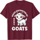 Easily Distracted by Baby Goats Farmer Baby Goat Breed Lover T-Shirt - T-Shirt | Maroon