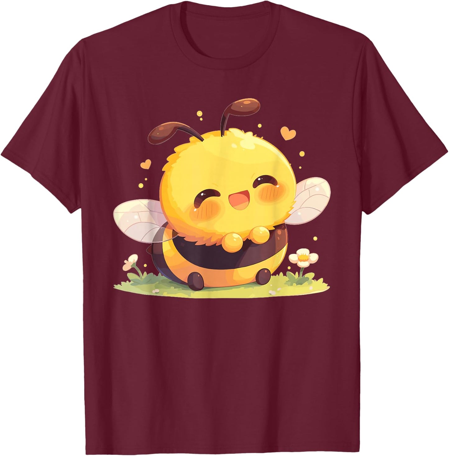 Honey Bees Honey Bee T-Shirt - T-Shirt | Maroon