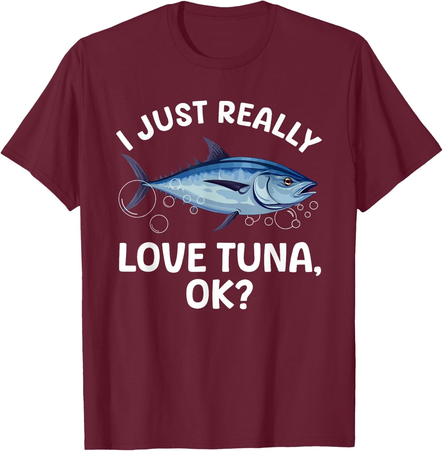 Cool Tuna Fishing Art Women Deep Sea Tuna Fishing T-Shirt - T-Shirt | Maroon