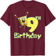 Mademark x SpongeBob SquarePants - SpongeBob SquarePants 9th Birthday T-Shirt - T-Shirt | Maroon