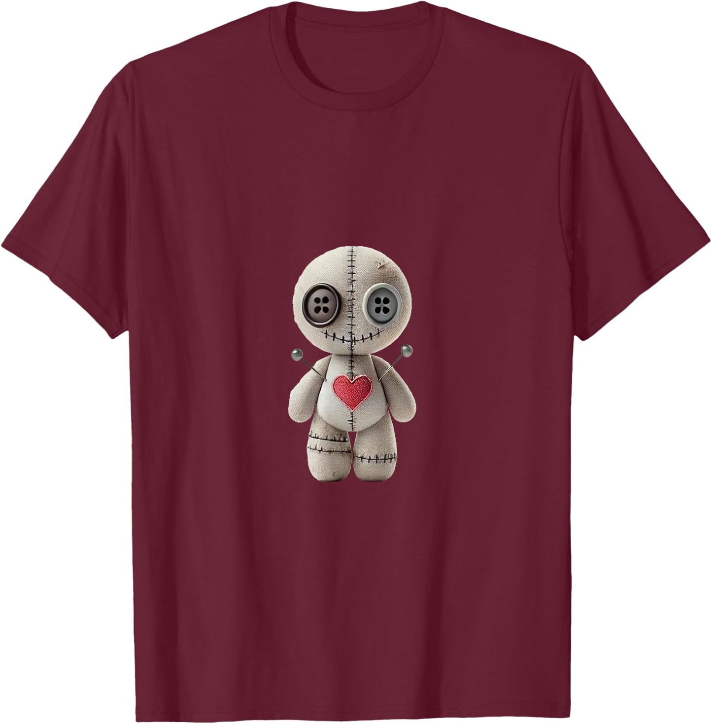 Charmed Voodoo Dolls - Salem , Black, S T-Shirt - T-Shirt | Maroon