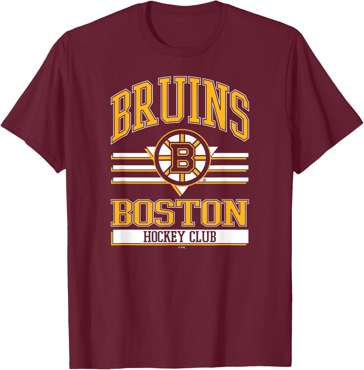 Boston Bruins Hockey Club Black Officially Licensed T-Shirt - T-Shirt | Maroon