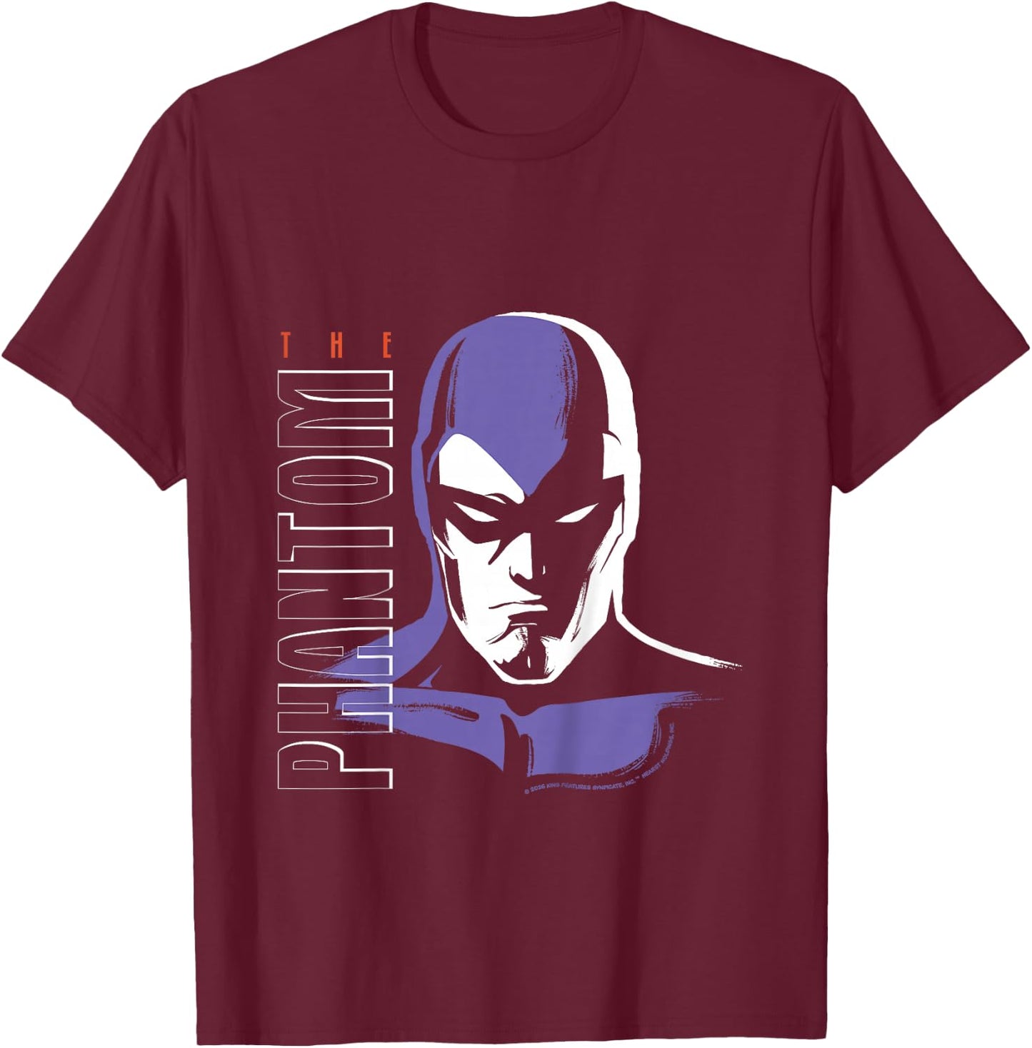 The Phantom Hero Face Retro Comic Kids T-Shirt - T-Shirt | Maroon