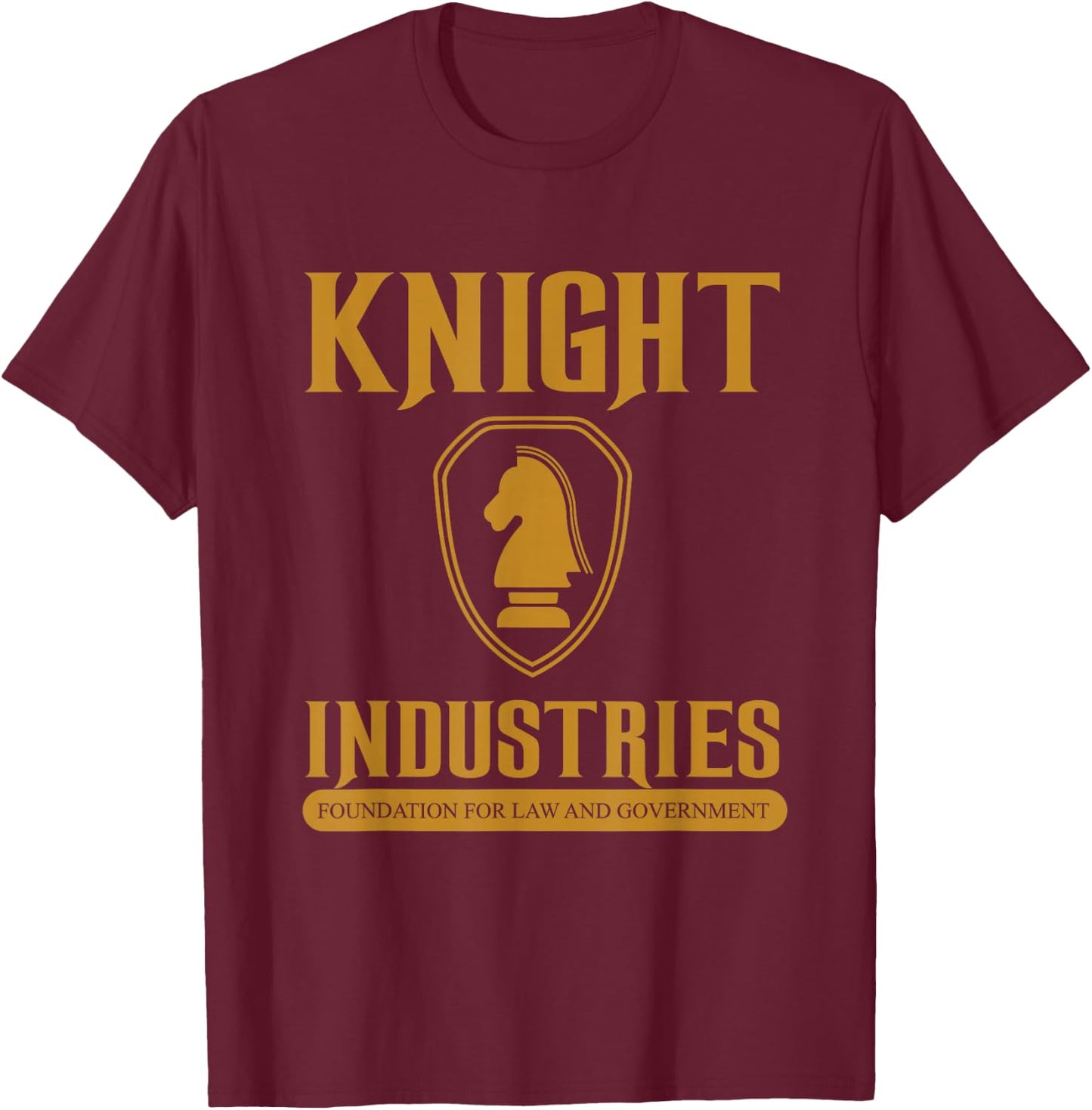 Knight Industries , black T-Shirt - T-Shirt | Maroon