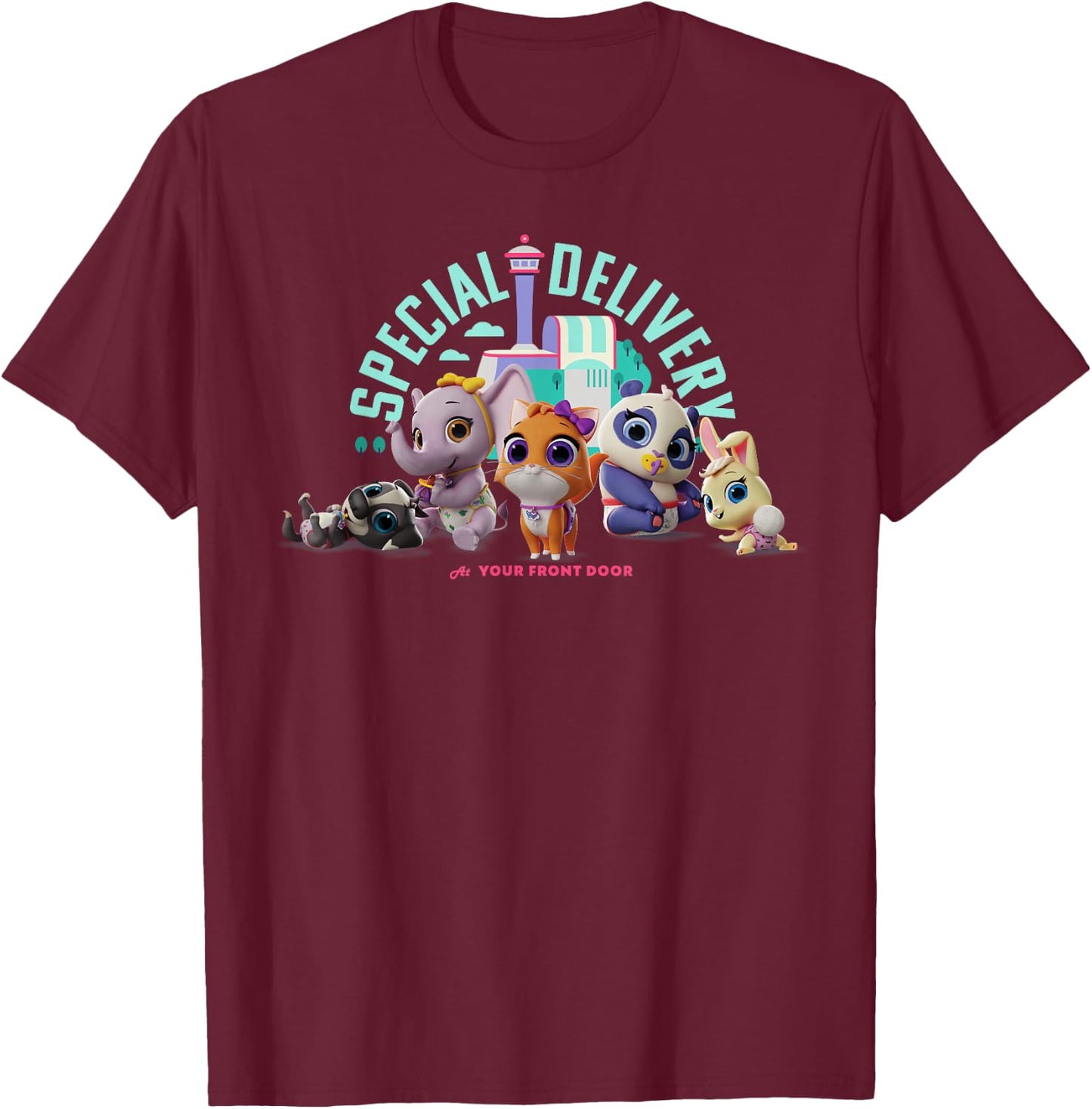 Disney Junior T.O.T.S. Special Delivery T-Shirt - T-Shirt | Maroon