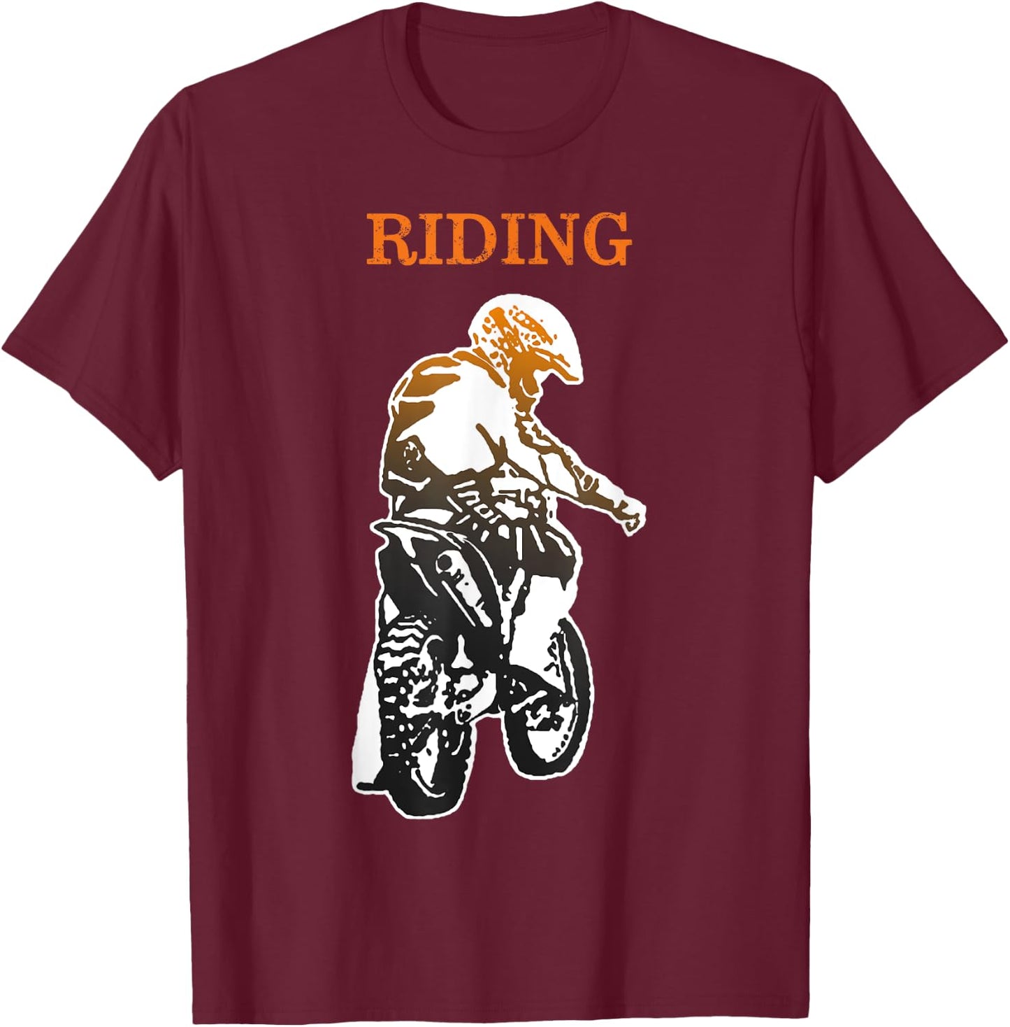 Father Son Matching Riding Buddies Dirt Bike Dad Motocross T-Shirt - T-Shirt | Maroon