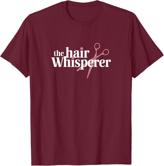 Leopard Hair Whisperer Hairstylist Hairdressing Hairdresser T-Shirt - T-Shirt | Maroon