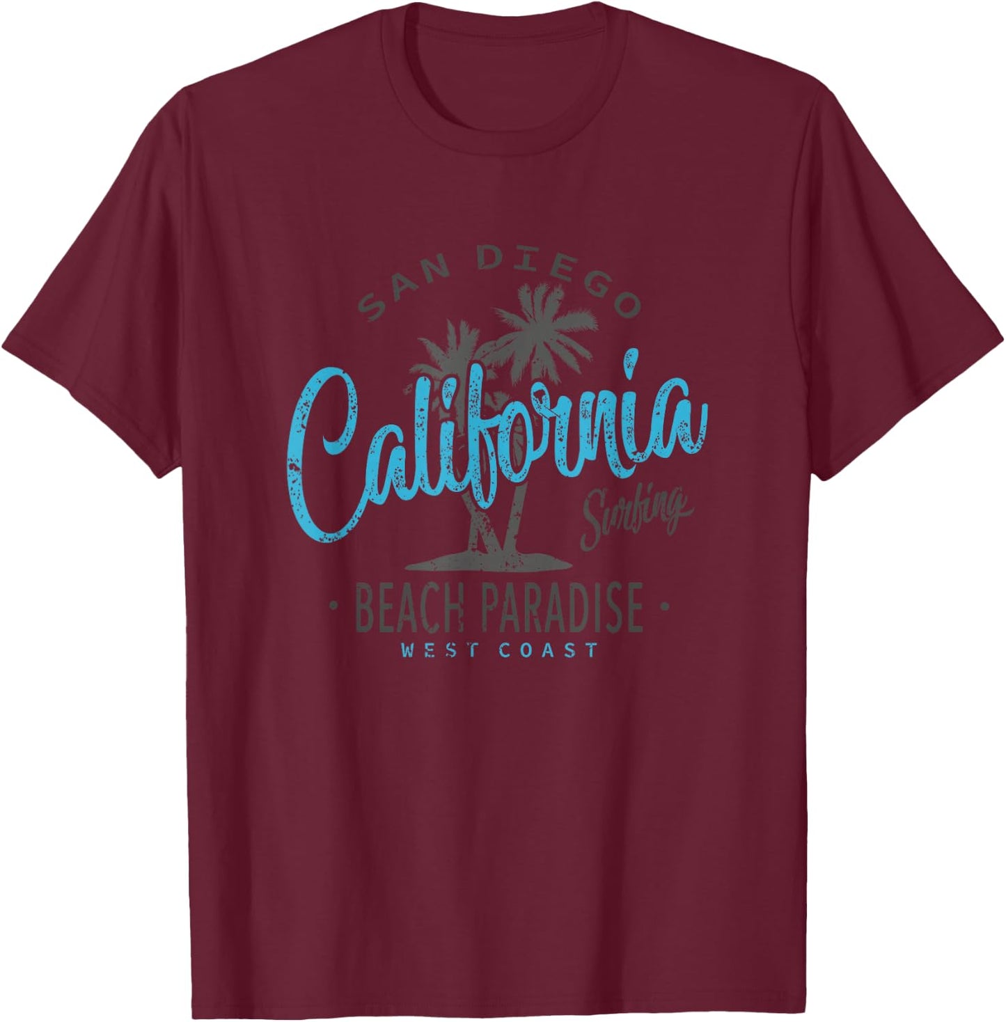 California San Diego T-Shirt - T-Shirt | Maroon