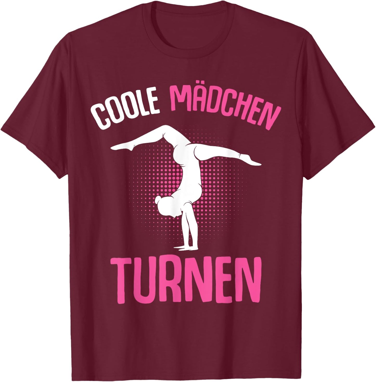 Cool Girls' Gymnastics Children's T-Shirt - T-Shirt | Maroon