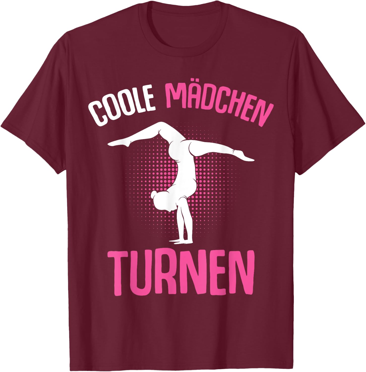 Cool Girls' Gymnastics Children's T-Shirt - T-Shirt | Maroon